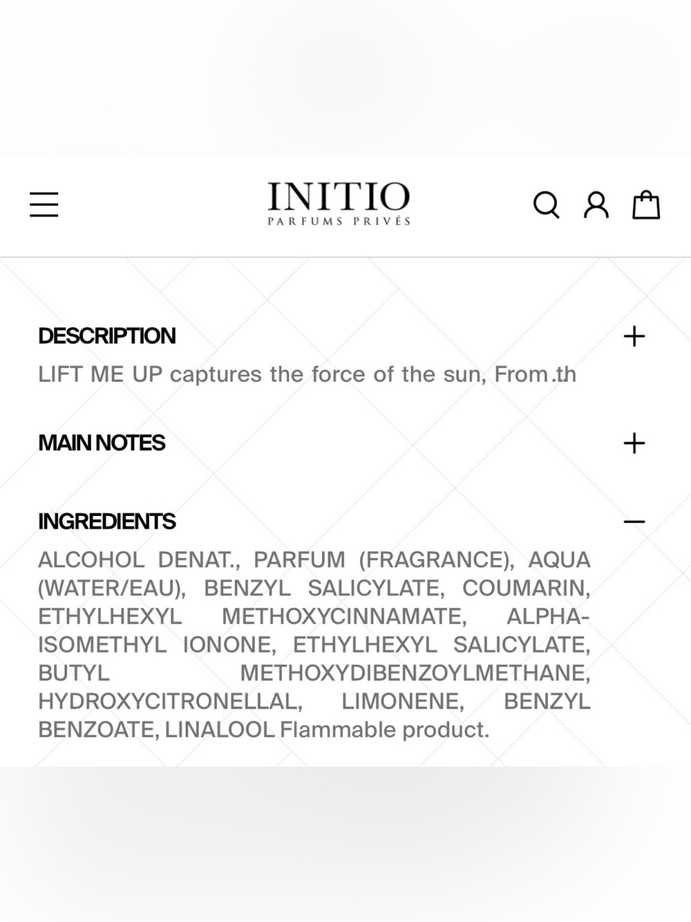Initio Lift Me Up Fragrance - Picture 5 of 5